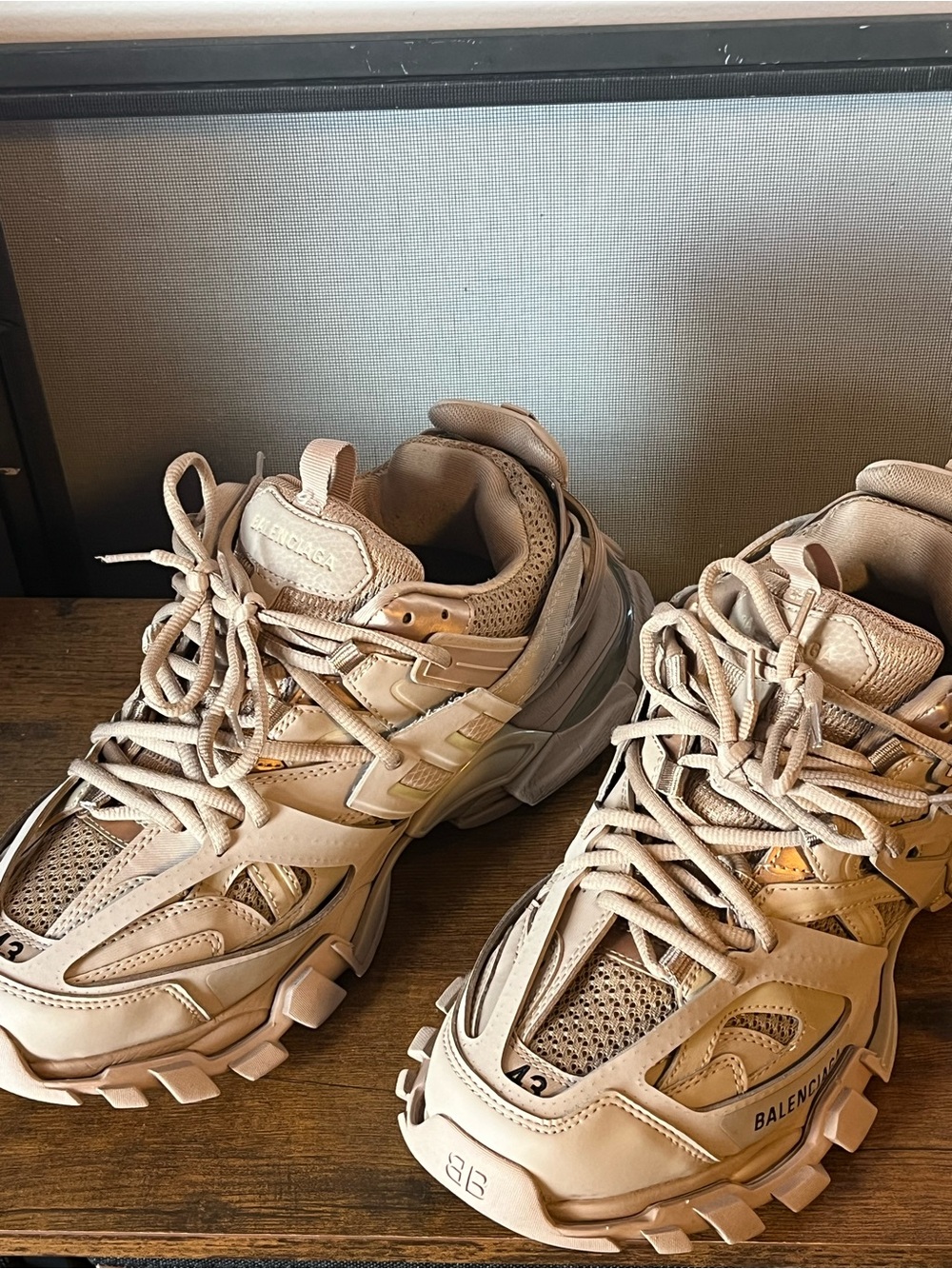 Balenciaga “full beige” Chunky Track Sneakers